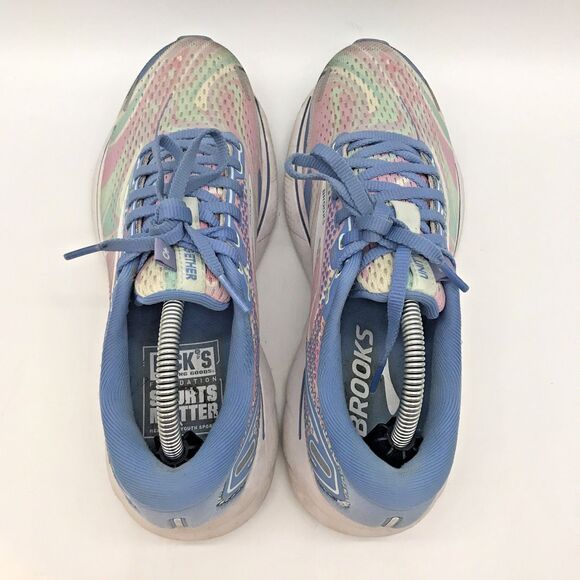Brooks Ghost 14 Unity Running Shoes Women's 7 Blue & Pink Low Athletic Sneakers - Picture 6 of 11